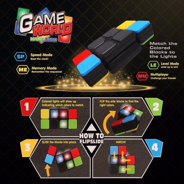 Magic Cube Flip Slide Cube Puzzle Toy - eBabyZoom