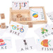 Montessori Words Matching Blocks - eBabyZoom