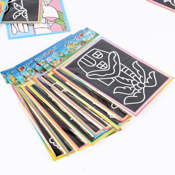 Children Scratch Art Doodle Pad Painting Card - eBabyZoom