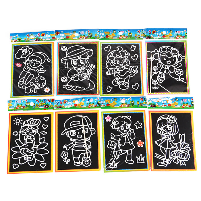 Children Scratch Art Doodle Pad Painting Card - eBabyZoom