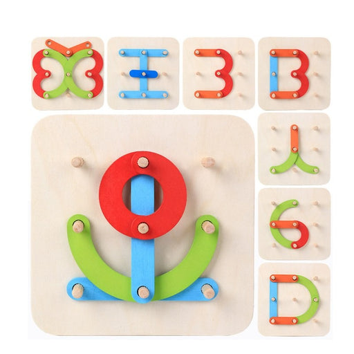 Montessori  Creative Building Geometry Board - eBabyZoom