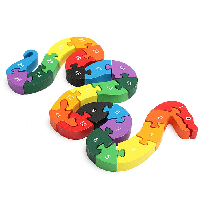 Baby Alphabet Number Snake Jigsaw Puzzle - eBabyZoom