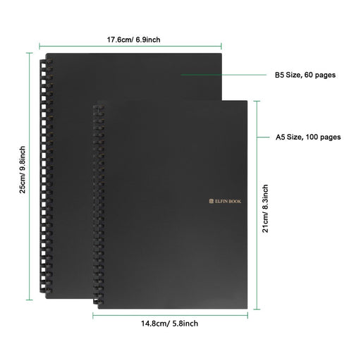 Elfinbook 2.0 Smart Reusable Erasable Notebook - eBabyZoom