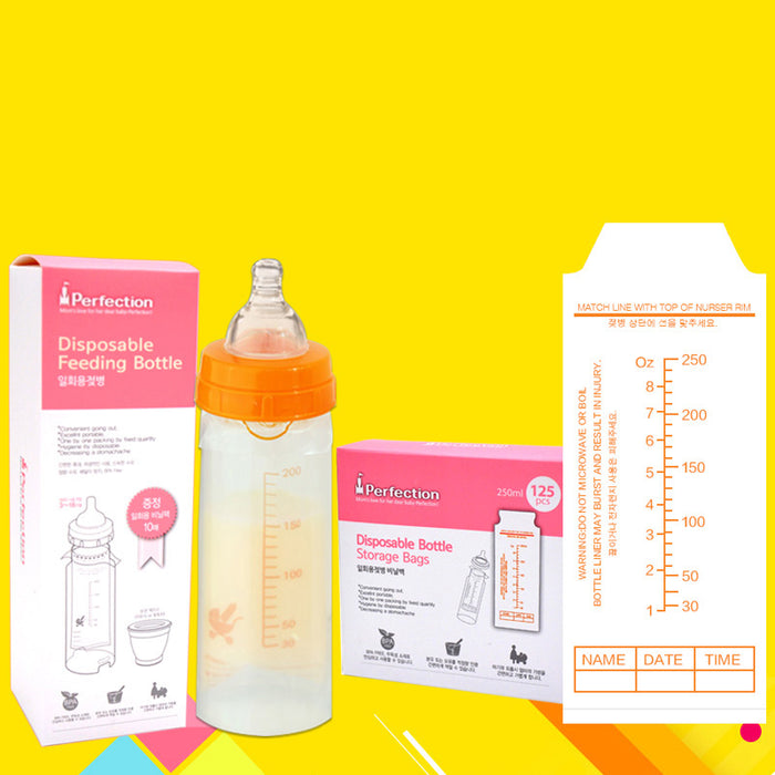 Food Grade Pre-Sterilized Disposable Feeding Bottle with Liners Infant Baby Food Storage Bags Milk Powder Feeding For Travelling - eBabyZoom