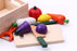 Montessori Pretend  Fruit Vegetable Cutting Toy - eBabyZoom