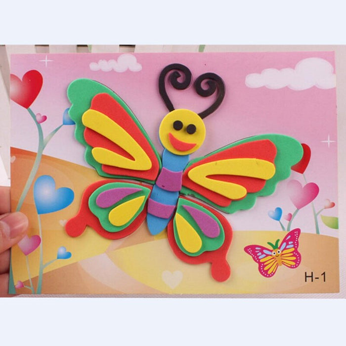 Happyxuan 20 Designs 3D Eva Foam Craft Sticker DIY Puzzle Baby Montessori Learning Education Toys for Kids 3-6 years - eBabyZoom