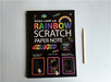 Happyxuan 19*26cm Large Magic Color Rainbow Scratch Paper Note book Black DIY Drawing Toys Scraping Painting Kid Doodle - eBabyZoom