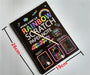 Happyxuan 19*26cm Large Magic Color Rainbow Scratch Paper Note book Black DIY Drawing Toys Scraping Painting Kid Doodle - eBabyZoom
