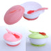 Kids Infants Children's Dish Feeding Baby Bowl Training Spoon Suction Cup Bowl Tableware Food Container Feeder Set Baby Dishes - eBabyZoom