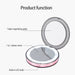 LED Makeup Mirror with Light Bulb Touch Sensor Vanity light Portable 1X 3X Magnify USB Rechargeable Backlight Lamp on Mirror - eBabyZoom
