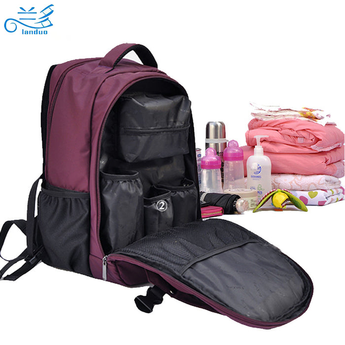Landuo multifunctional baby nappy bag baby diaper bag bolsa maternidade mummy maternity diaper bag handbag shoulder bag Backpack - eBabyZoom