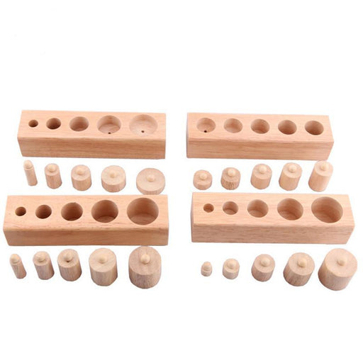 Montessori Knobbed Cylinder Blocks - eBabyZoom