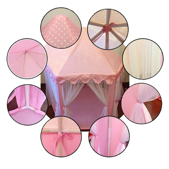 Pink Princess Castle Cute Playhouse - eBabyZoom