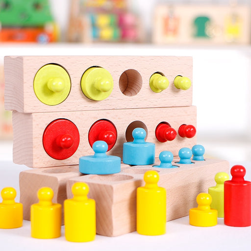 Montessori Colorful Socket Cylinder Block - eBabyZoom
