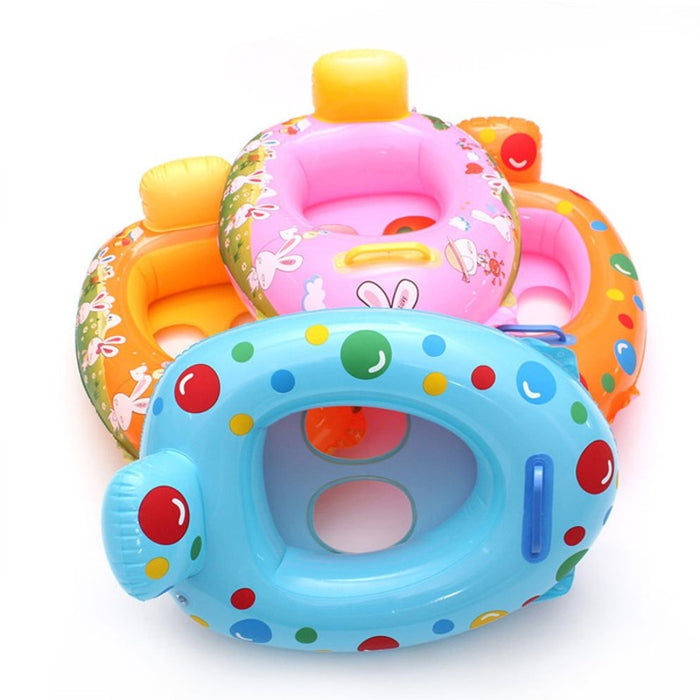 New Funny Cartoon Baby Swimming Ring Water Sprots Fashional Floating Rings 0-3 Years Old  Rabbit Dot Pattern Kids Toy for Sport - eBabyZoom
