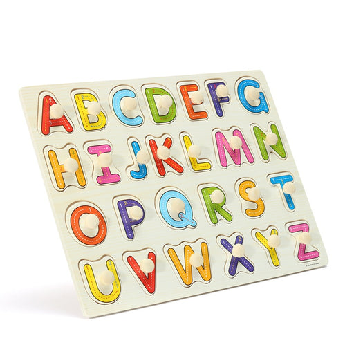 New Kid Education Toys Alphabet ABC Wooden Jigsaw Puzzle Toy Children Kids Early Learning Educational Game Gift - eBabyZoom