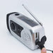 Portable Solar Crank Power FM Radio Hand Crank Dynamo 1W Super Bright Flashlight 2000mAh Emergency Phone Charger - eBabyZoom