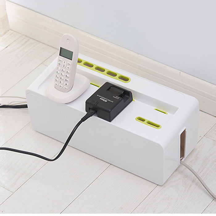 Power Strip Cord Storage Boxes Safety Socket Outlet Board Container Electric Wire Collection Cables Organizer Case Accessories - eBabyZoom