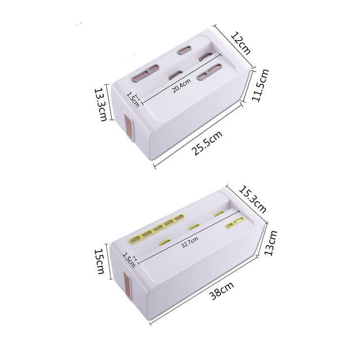 Power Strip Cord Storage Boxes Safety Socket Outlet Board Container Electric Wire Collection Cables Organizer Case Accessories - eBabyZoom