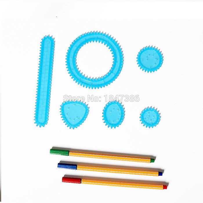 Spirograph set  Free style Draw Create Designs Patterns Art Paint Coloring Game Spiral Designs Educational toys For Children - eBabyZoom