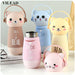 VILEAD Creative Cartoon Adorable Kawaii Monkey Cats Vacuum Thermos Kid Water Bottle Stainless Steel Cup Flasks Mug Children Gift - eBabyZoom