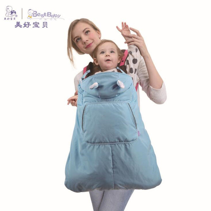 Waterproof Baby Carrier Cloak Velvet Cape Cloak Winter Warm Cover Wind Out Necessary Carrying Children Backpack Sling Cloak - eBabyZoom