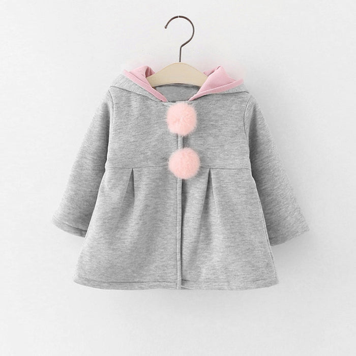 Toddler Rabbit Ear Hoodie Casual Outerwear - eBabyZoom