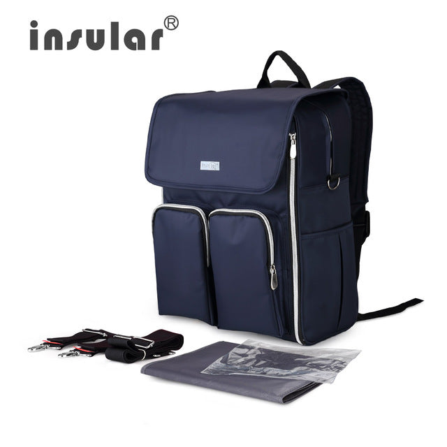 Insular Elegant Baby Diaper Backpacks - eBabyZoom