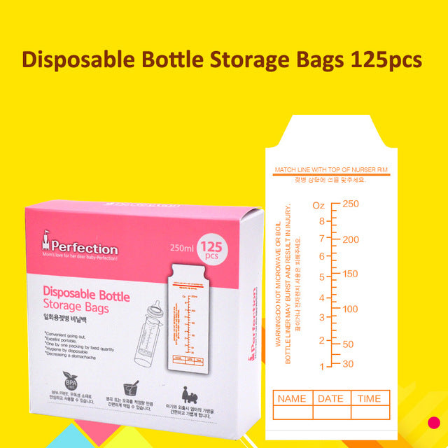 Food Grade Pre-Sterilized Disposable Feeding Bottle with Liners Infant Baby Food Storage Bags Milk Powder Feeding For Travelling - eBabyZoom