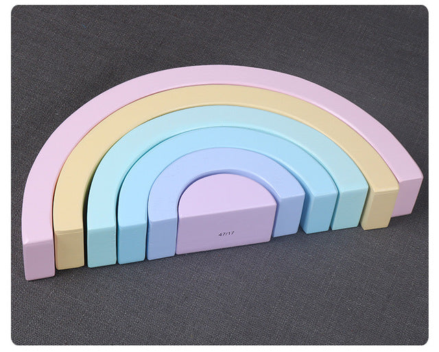 Montessori Rainbow Building Blocks - eBabyZoom