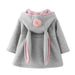 Toddler Rabbit Ear Hoodie Casual Outerwear - eBabyZoom