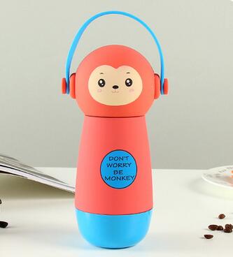 VILEAD Creative Cartoon Adorable Kawaii Monkey Cats Vacuum Thermos Kid Water Bottle Stainless Steel Cup Flasks Mug Children Gift - eBabyZoom
