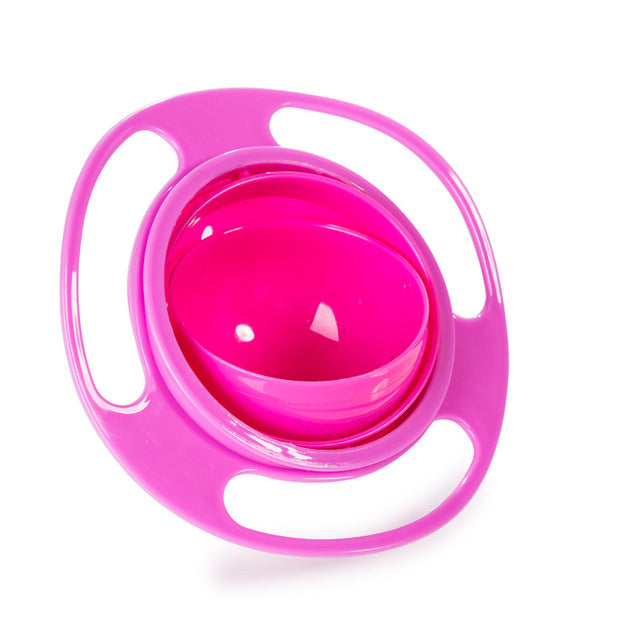 Practical 360 rotate design baby tableware spill-proof kids dishes bowl food container kids dinner plate for learning eatting - eBabyZoom